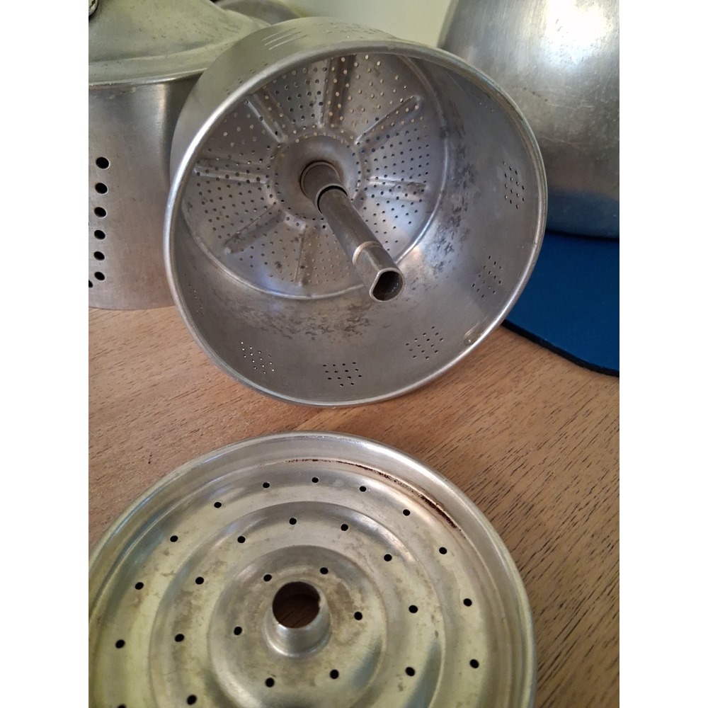 WearEver 1902 Aluminum Vintage Coffee Pot with Filter Basket Percolator Tube Lid - Picture 6 of 11